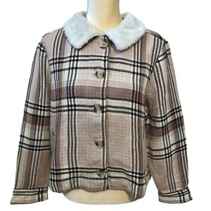Susina NWT Plaid Jacket Women LP